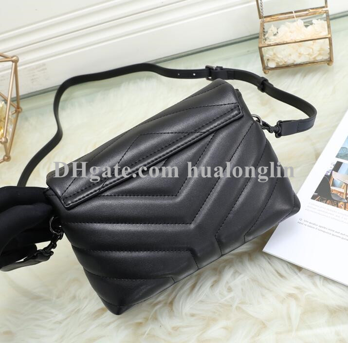 

High quality Handbag Woman Women Bag purse geuine leather Chain bags handbags lady shoulder cross body messenger fashion, 20cm