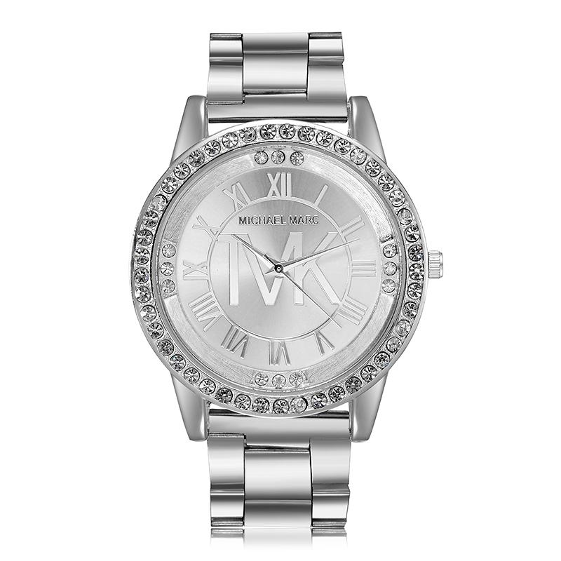

Wristwatches Luxury Women Watch Top Brand Fashion Diamond Ladies Stainless Steel Clock Zegarek Damski Montre Femme, Gold