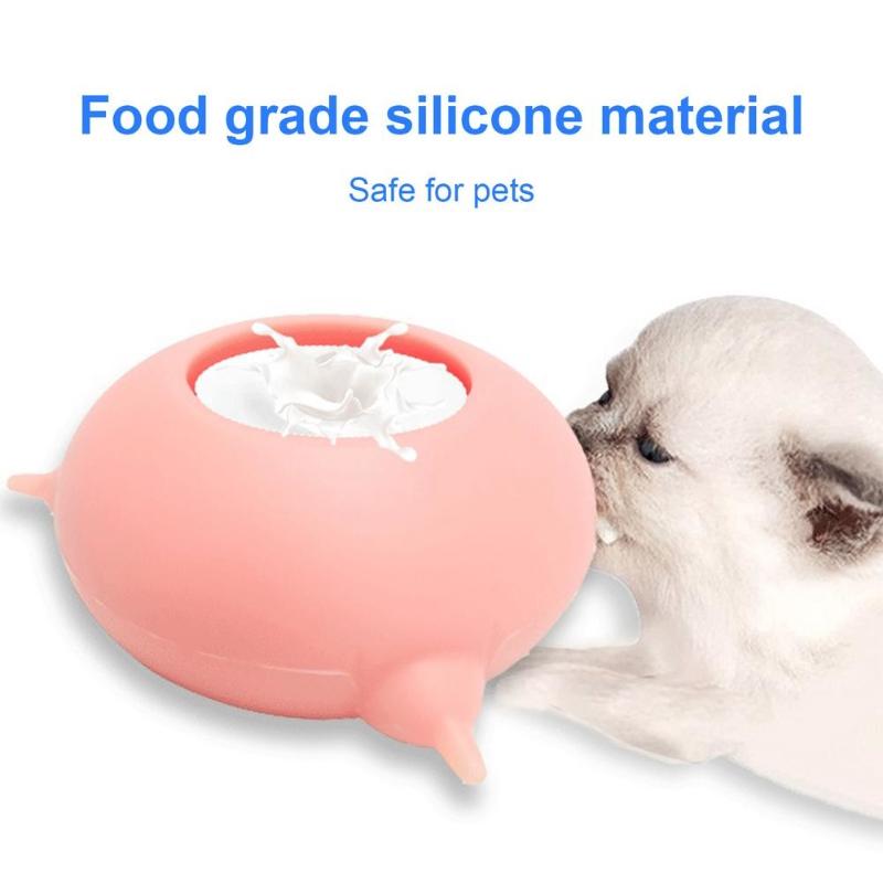 

Cat Bowls & Feeders 200ML Pet's Bubble Milk Bowl 3 Nipples For Puppies/ Kittens Feeder Dogs Puppy Silicone Feeding Station Nursing Bottle