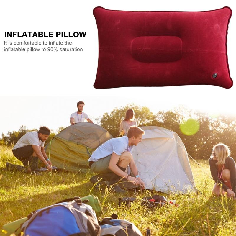 

Outdoor Pads Portable Inflatable Air Pillows Ultralight PVC Camping Travel Sleep Cushion