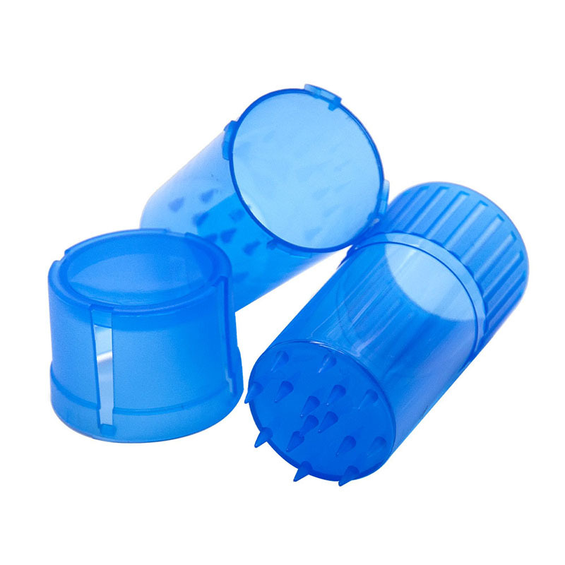 

Smoking Accessories 2in1 Herb Grinder Three Layers Plastic Cigarette Grinders Tobacco Jar 2 in 1 Vape Container for Dry Wax 90mm