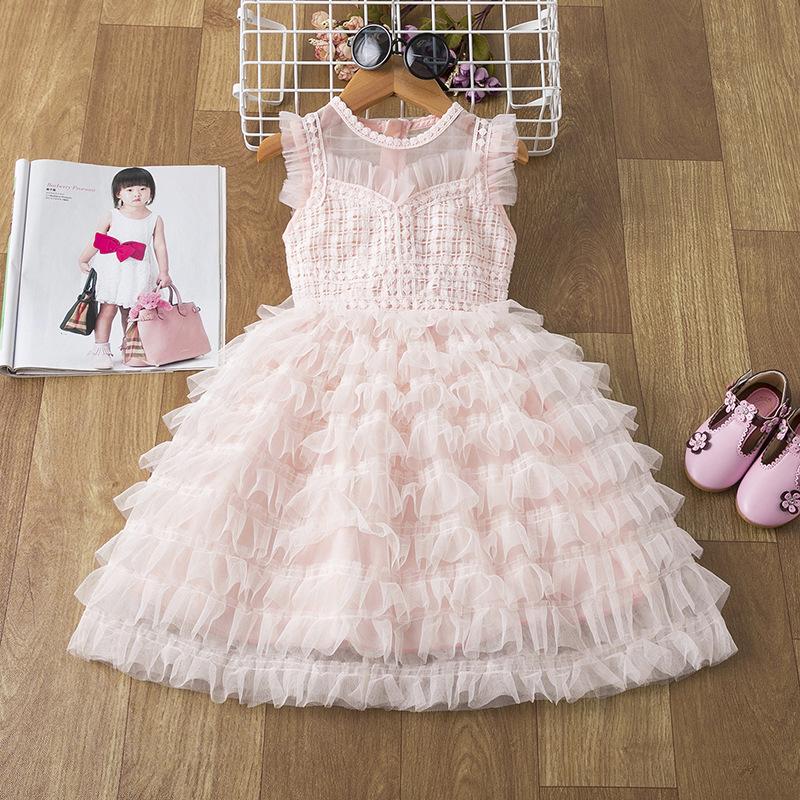 

Girl's Dresses Princess Dress Girls Clothes Children Clothing Summer Party Tutu Kids For Toddler Casual Christmas, Red;yellow