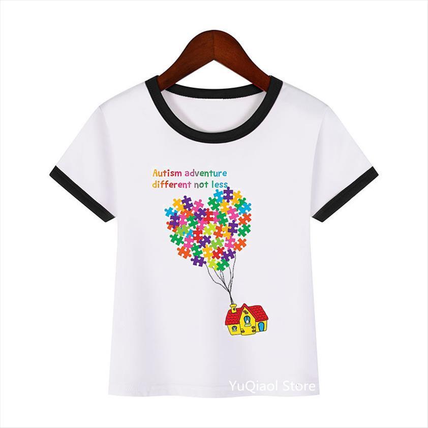 

Autism Different Adventure Not Less T Shirt Girls Boys Funny Kids Clothes Harajuku Kawaii Children, 00t