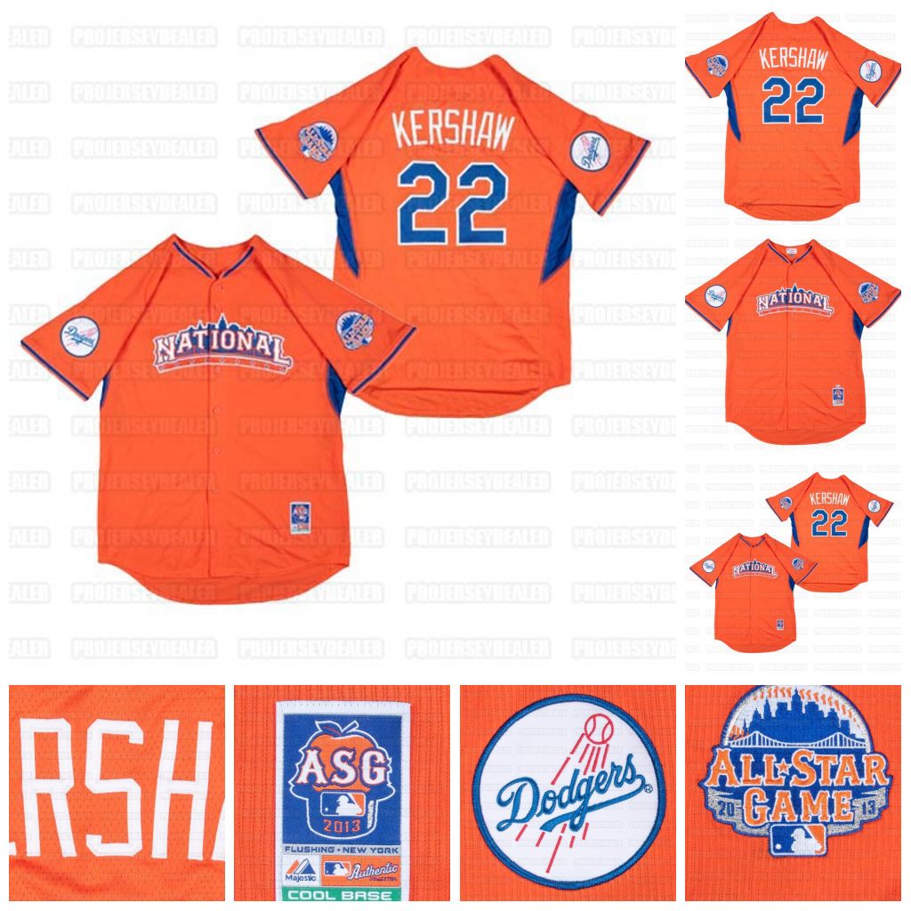 

2013 Clayton Kershaw Practice Worn All-Star National League Batting Practice Jersey custom Mens Womens Youth Any Name Number Jerseys, As picture