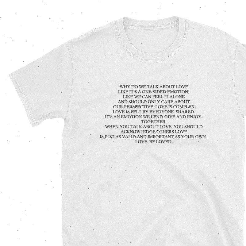 

kuakuayu hjn be loved women t shirts graphic tee summer fashion 100% cotton shirt korean kawaii short sleeves, White