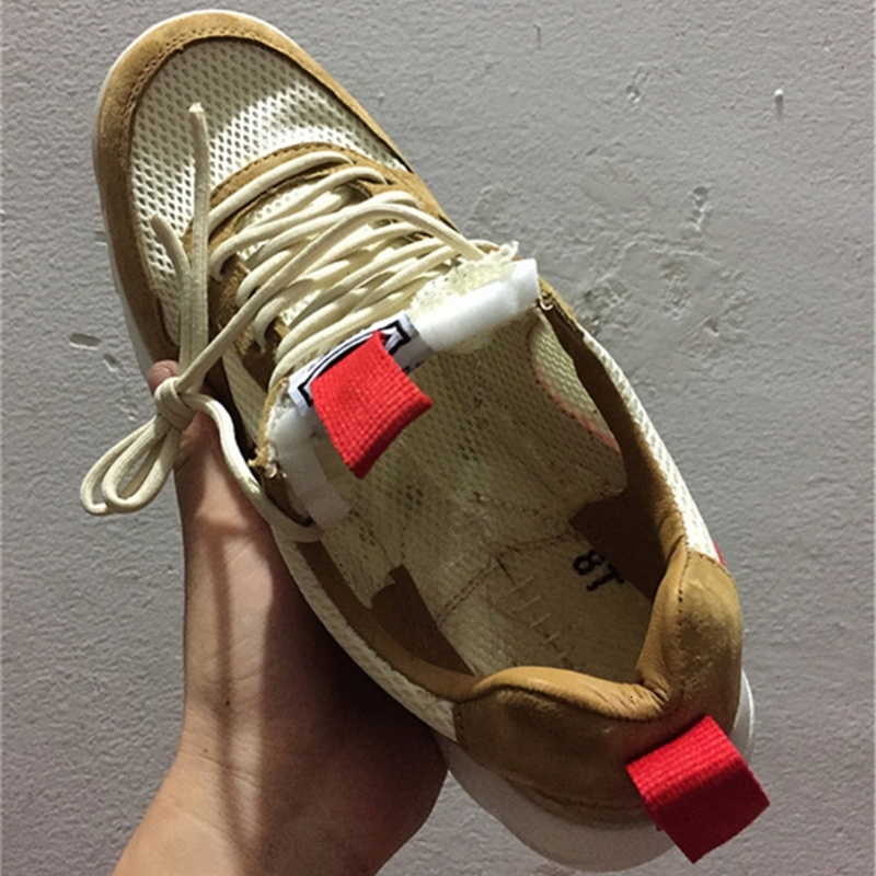 

New Released Tom Sachs Craft Mars Yard TS NASA 2.0 Shoes AA2261-100 Natural/Sport Red-Maple Unisex Causal Shoes Size 36-45, Mars yard 2.0 single tick