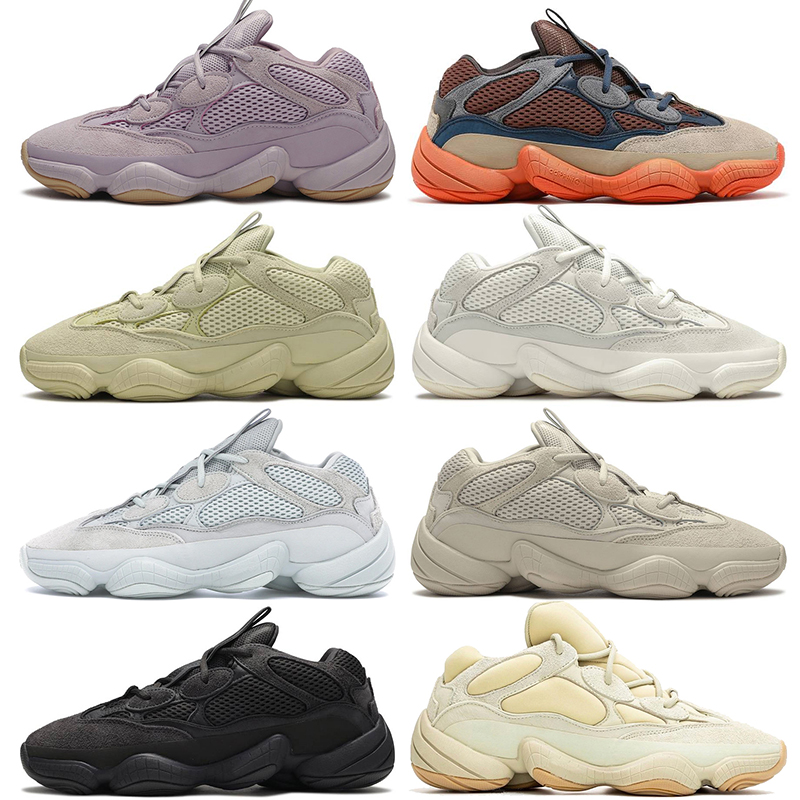 

Women Men Running Shoes Kanye 500 Enflame Soft Vision Bone White Super Moon Yellow Sail Blue Jogging Sports Trainers Sneakers Utility Black