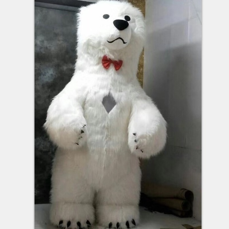 Mascot Costumes Inflatable Polar Bear Cartoon Costume Event Promotion Performance Doll Costume Large-scale Event Acting Costume-image-748264669