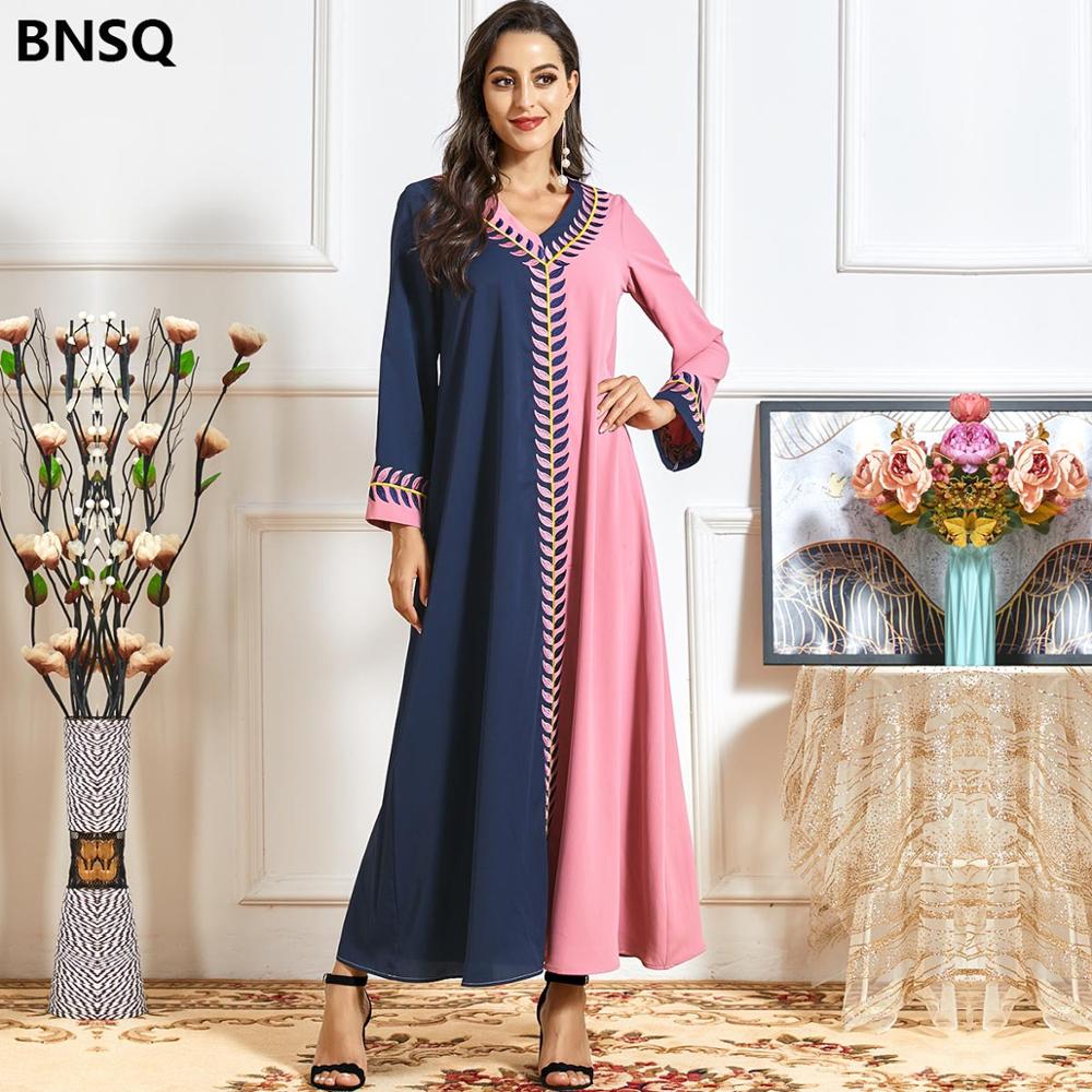 Muslim Fashion Turkey Maxi Dresses for Women Abaya Dubai Hijab Arabic Indian Dress Kaftan Caftan Islamic Clothing Robe Longue-image-693175438