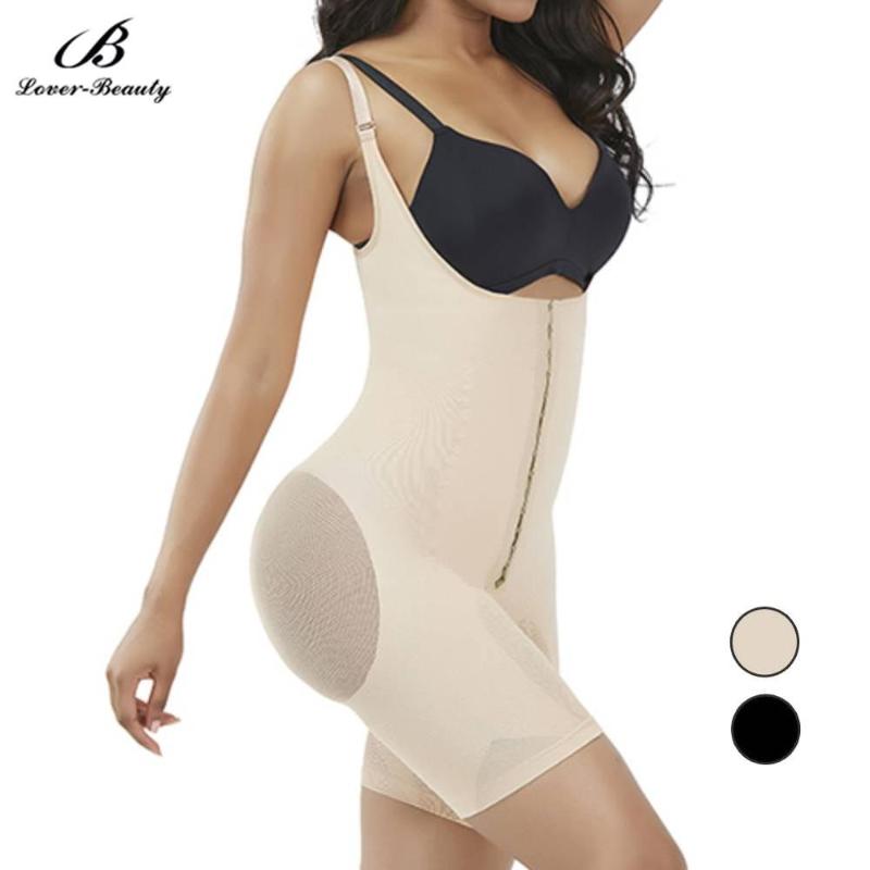

Women's Shapers Lover Beauty Women Shapewear Fajas Slimming Wasit Trainer Latex Breasted Tummy Control Thigh Shaper BuLifter Underwear, Black