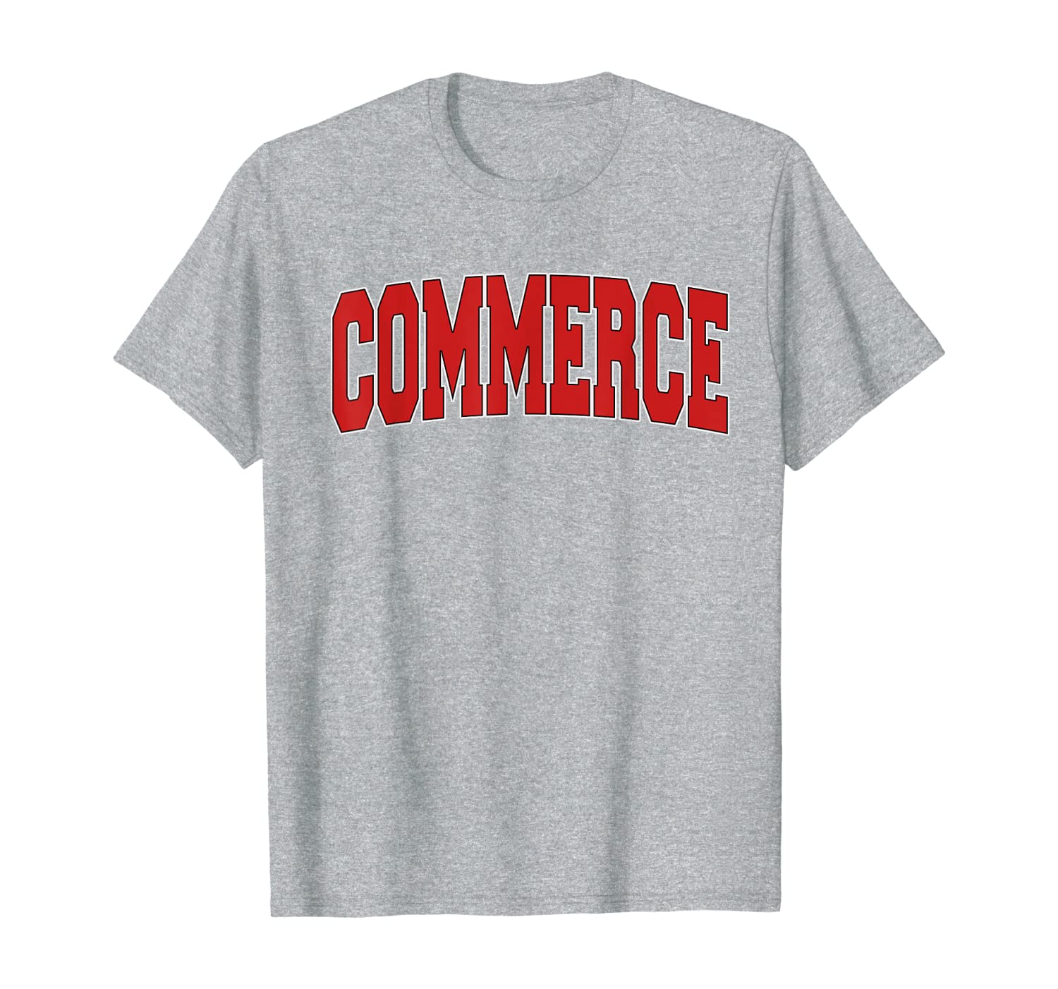 

commerce ga georgia varsity style usa vintage sports t-shirt, White;black