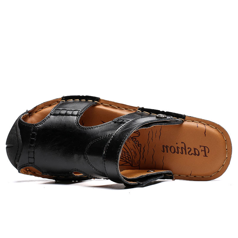 

2021 newest cross-border men women sports trainer sandals and slippers summer casual two-wear shoes beach sandal hollow leather shoe code, 1s3a7582_1