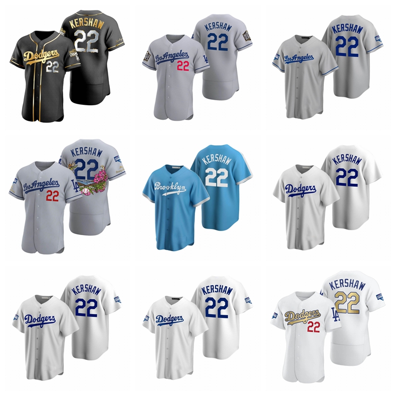 

Los Angeles Dodgers Clayton Kershaw MEN White 2020 World Series Champions Jersey, Black