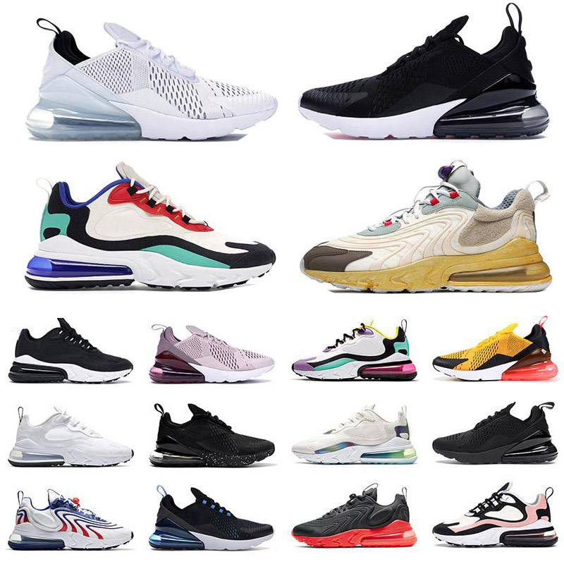 

270 React Running Shoes Top Quality Wholesale 2021 ENG For Men Women Cactus Trails White Bauhaus Blue Triple Black Trainers, Additional payment for doubble box