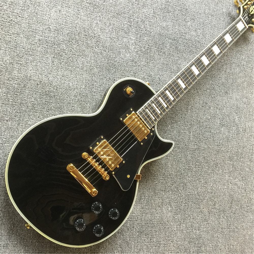 

Free electric guitar, 8-string guitar, black accessories, maple fingerboard, real color shell binding guitas