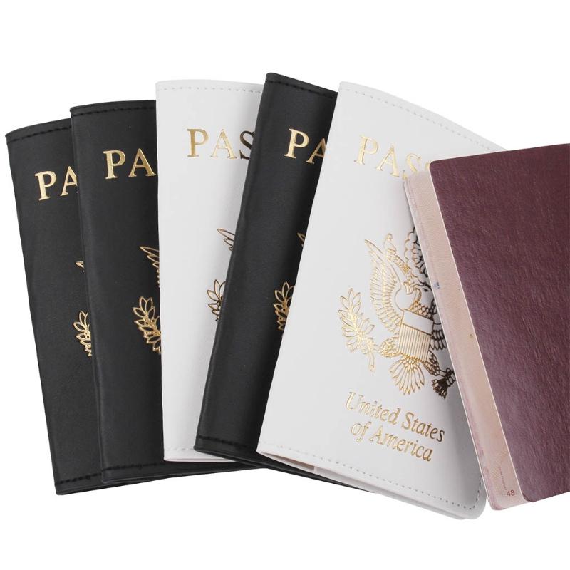 

Card Holders X5XA Portable USA Travel Passport Holder PU Leather ID Cover Case Slim Protector Organizer, 3tt905951-bk