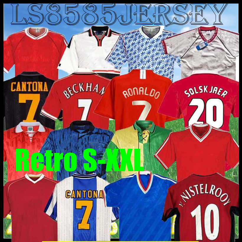 

Retro United 2002 Soccer jersey MAN football Giggs SCHOLES Beckham RONALDO CANTONA Solskjaer Mancheste 07 08 93 94 96 97 98 99 86 88 90 91, Black;yellow