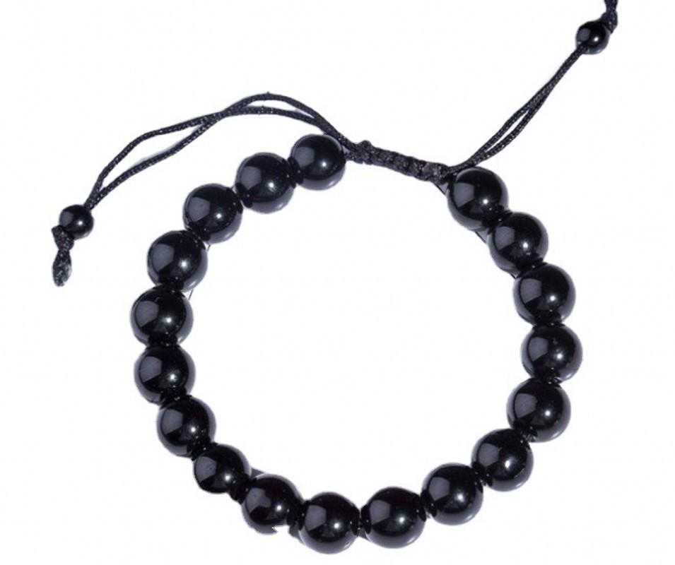 

Beaded, Strands Lymphatic Drainage Obsidian Fitness Beaded Bracelet Material Bead Diameter 10mm Black Unisex