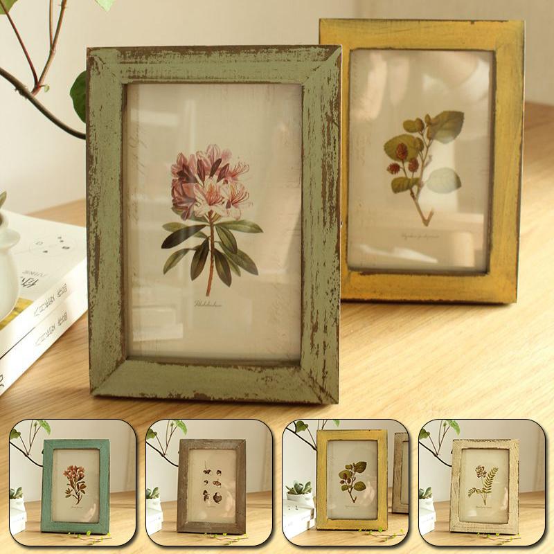 

Frames Vintage Decorative Wooden Picture Po Frame For Hallway Bedroom Living Room Paintings Display Stand Home Decoration