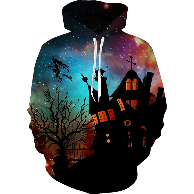 

Halloween Little black room Pattern Men s 3D Printing Hoodie Visual Impact Party Top Punk Gothic Round Neck High Quality Sweatshirt Hoodie