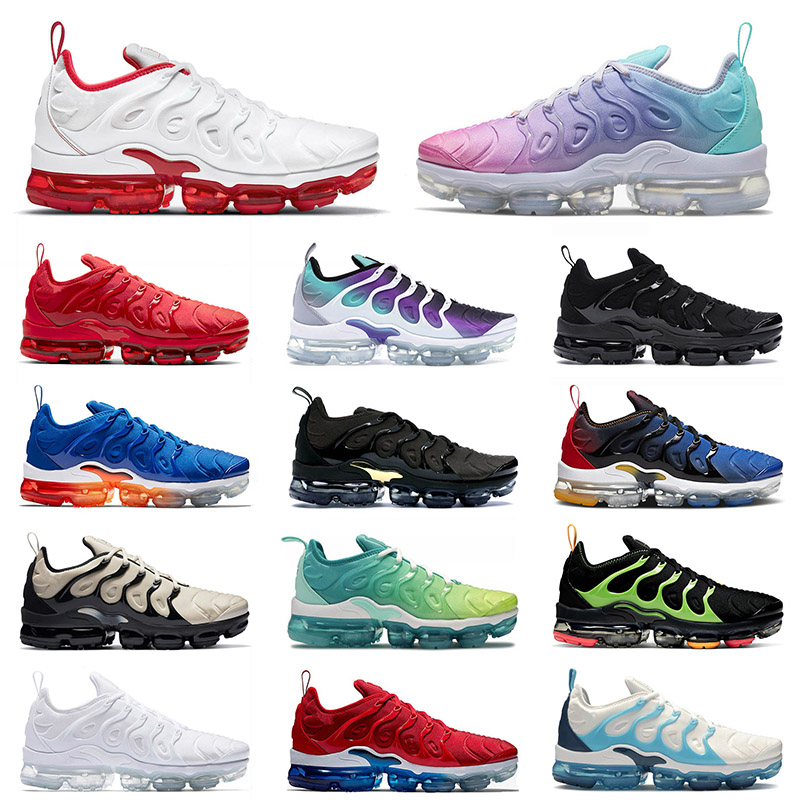 

2021 Newest Arrival Tn Plus Running Shoes University Red Pastel Mens Women Triple Black Lemon Lime Air Vapor Airmax Max Outdoor Trainers Sneakers, D41 betrue 36-45