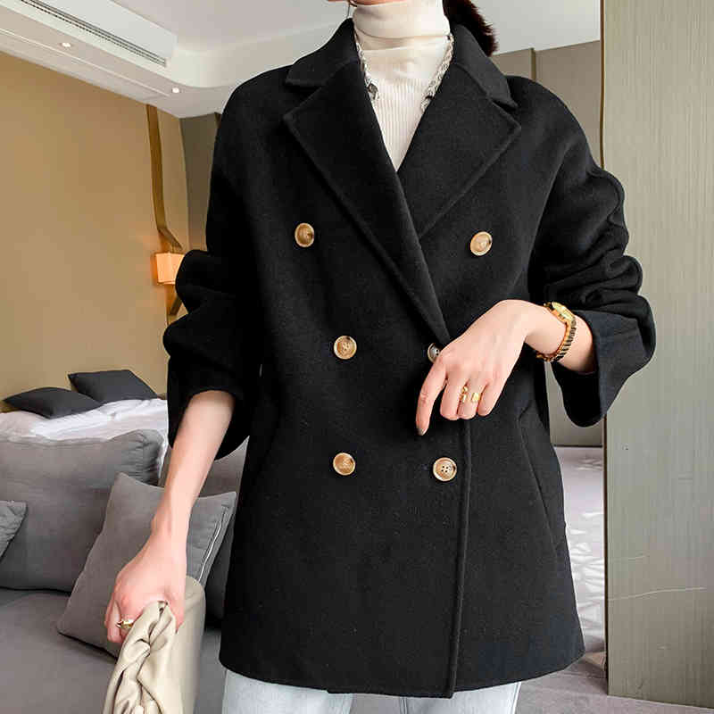 

Women's Wool & Blends wool short coat fashions autumn and winter 3KHM, 1# shoe box