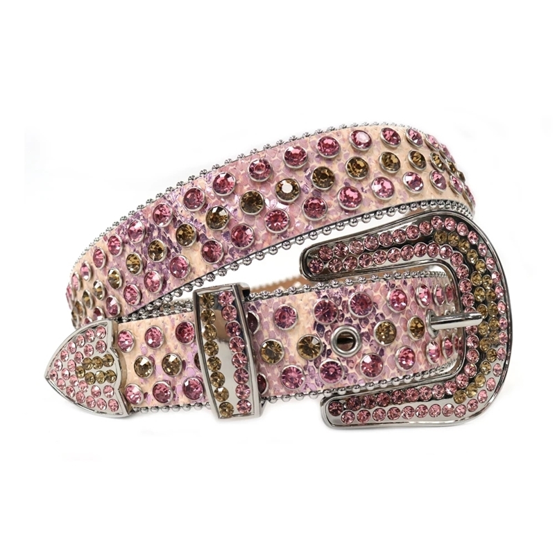 

Designer belts 2023 New Rhinestone Chic Luxury Fancy Studded Crystal belt Adjustment Solid Cowhide Diamond Belts For Women Man