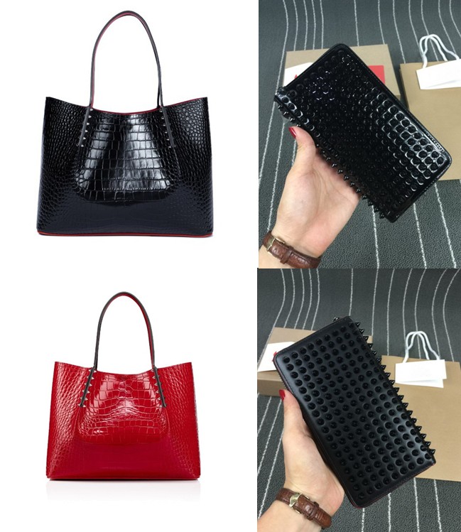 

Women men luxurys Fashion Messenger Bag designer totes rivet genuine leather Wallets Red Bottom composite handbag famous purse big bags
