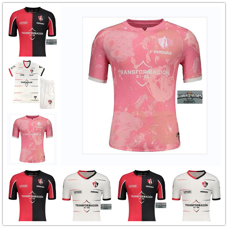 

2021 2022 Mexico Club Atlas Soccer Jerseys 21 22 Home Red J.BARRAZA .CABALLERO R.MARQUEZ Shirt Away Yellow Football uniform