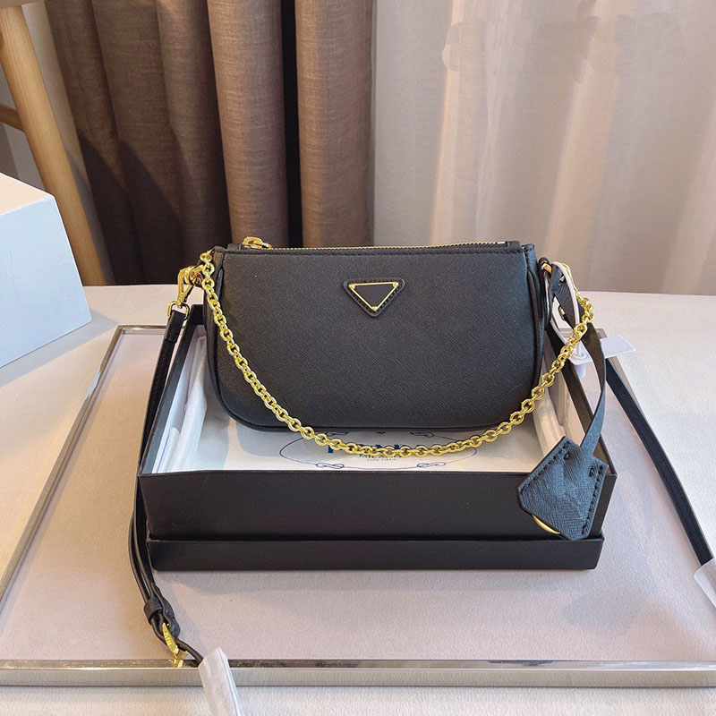 

2021 ladies shoulder bag designer brand fashion classic quality wallet net red messenger retro, Champagne