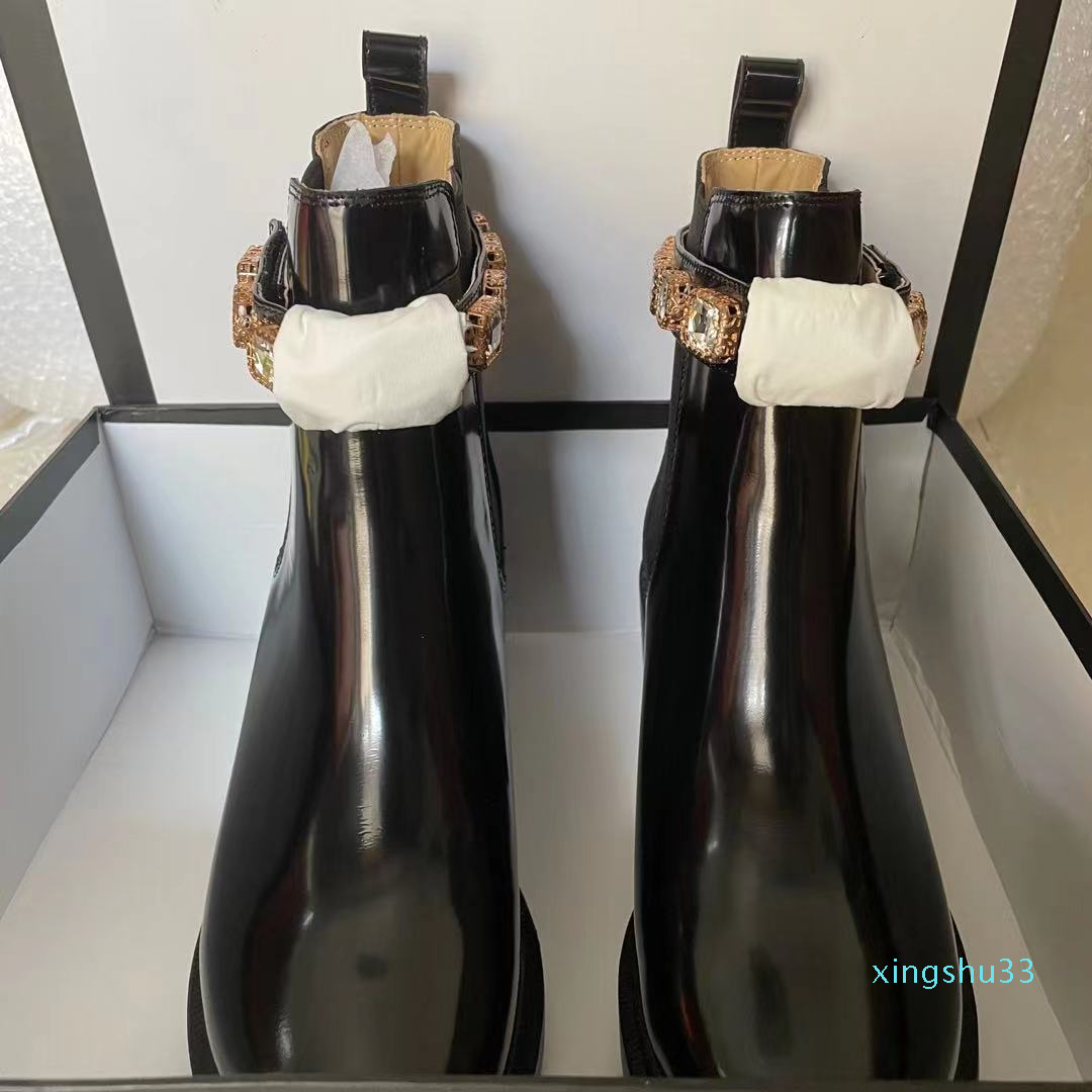 

Designer- Boots shoes designer luxury heels winter boot woman martin shoe booties heel leather women Knight Work Safety Motorcycle Rain