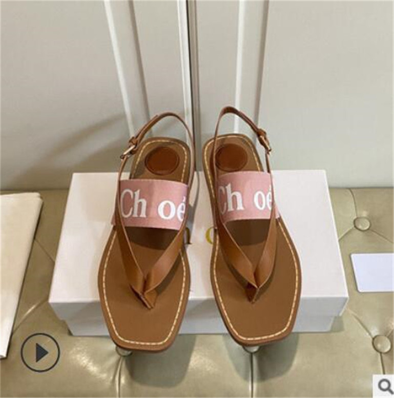 

SH 2021 Women Slippers Fahsion Black White Ladies Slides Shoes Red Blue Pink Brown Green Flip Flops Loafers 003