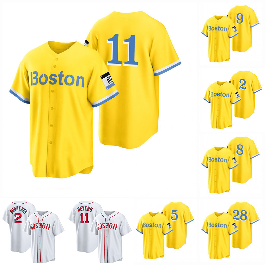 

Custom 21 Boston City Connect 2 Xander Bogaerts Baseball Jerseys 11 Rafael Devers Enrique Hernandez J.D. Martinez Alex Verdugo Adam Ottavino, Blue;black
