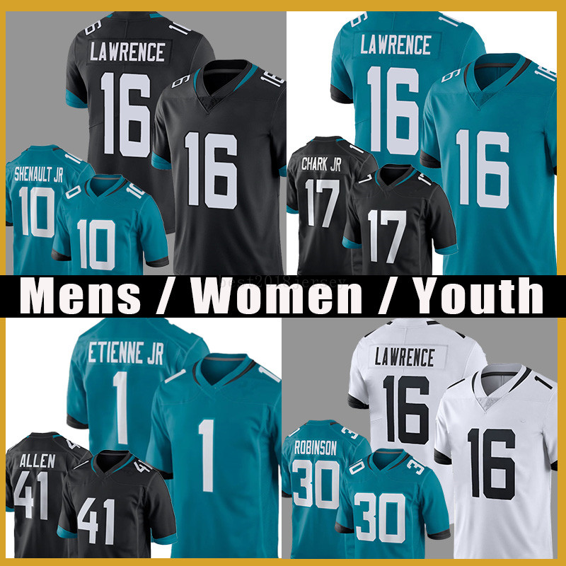 

16 Trevor Lawrence D.J. Chark JR Football Jersey Travis Etienne Rayshawn Jenkins Jack 30 James Robinson Laviska Shenault Jr. JacksonvilleJaguarsCJ Henderson, Mens jersey (meizhouhu)