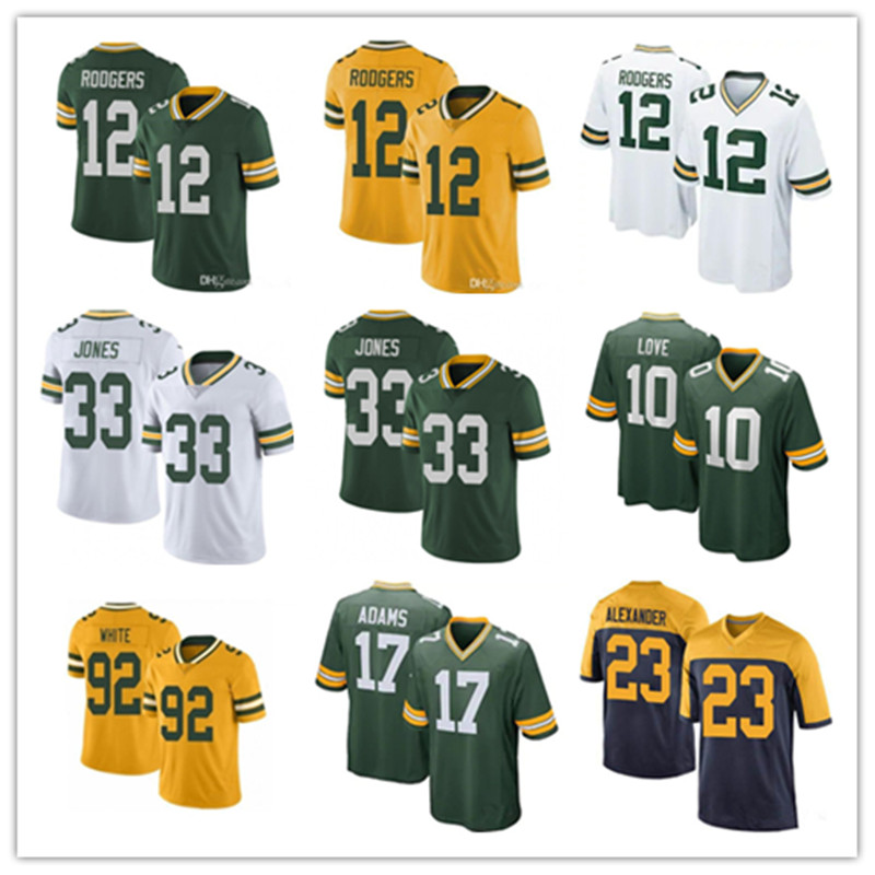 

12 Aaron Rodgers Custom Men Women Kids Packer Football Jerseys Jones 17 Davante Adams 69 David Bakhtiari 87 Jordy Nelson 23 Jaire Alexander, Black;red