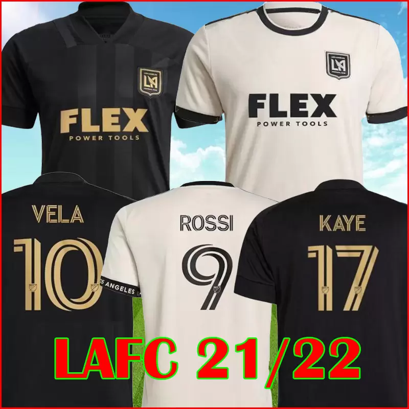 

MLS 2021 2022 LAFC black Soccer Jerseys 21 22 Rossi VELA Kaye Moon-hwan Los Angeles FC Players For Change Black Out Limited Edition Fans Version Football Shirts, Home