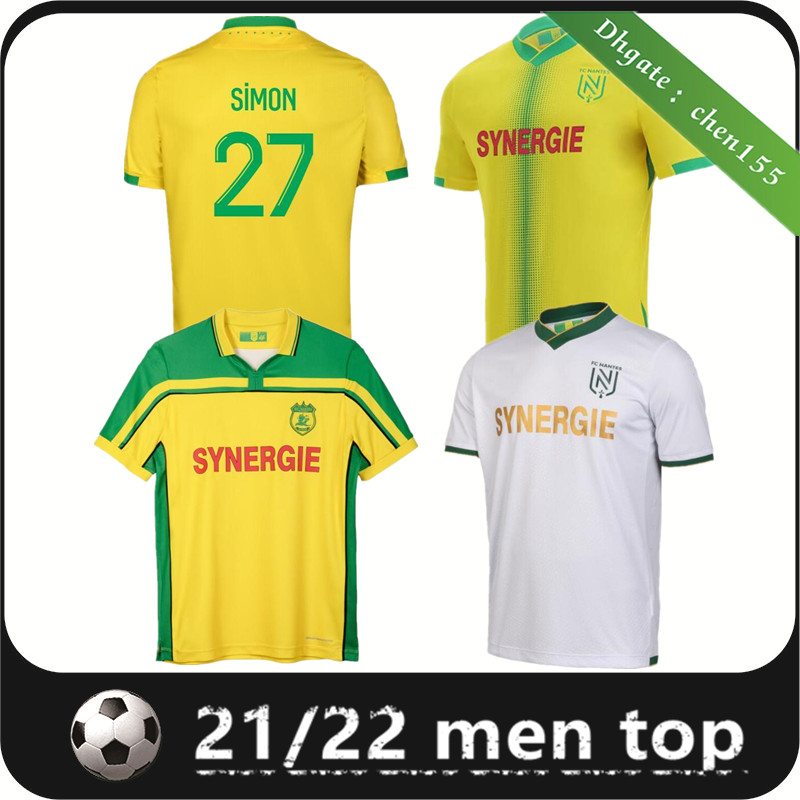 

21 22 FC Nantes BLAS SIMON Soccer Jerseys 2021 2022 Away KOLO MUANI Maillots CYPRIEN EMOND COULIBALY AUGUSTIN CHIRIVELLA A.TOURE GIROTTO Football men Shirt Uniforms, 21/22 home