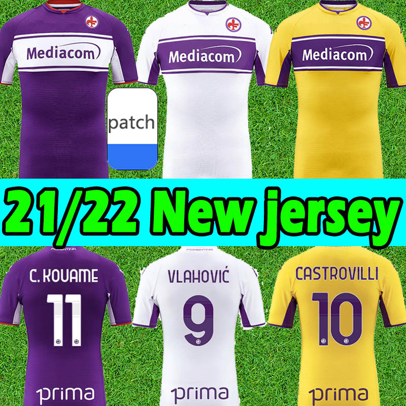 

2021 2022 Fiorentina Jerseys de fútbol Ribery Callejon Prince Pezzella Chiesa 21/22 Firenze soccer jersey Vlahovic Maillot de Pie Football Shirts, Foluolunsa