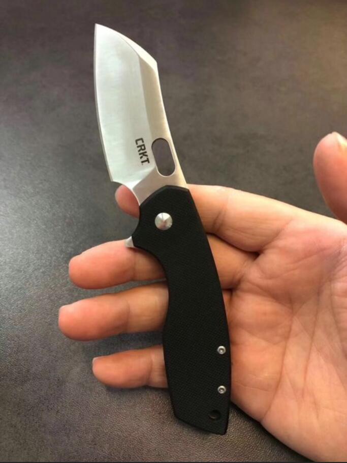 

Columbia CRKT 5315G PILAR Tactical Folding knife 813 steel blade G10 & Steel handle Camping outdoor EDC tool knife