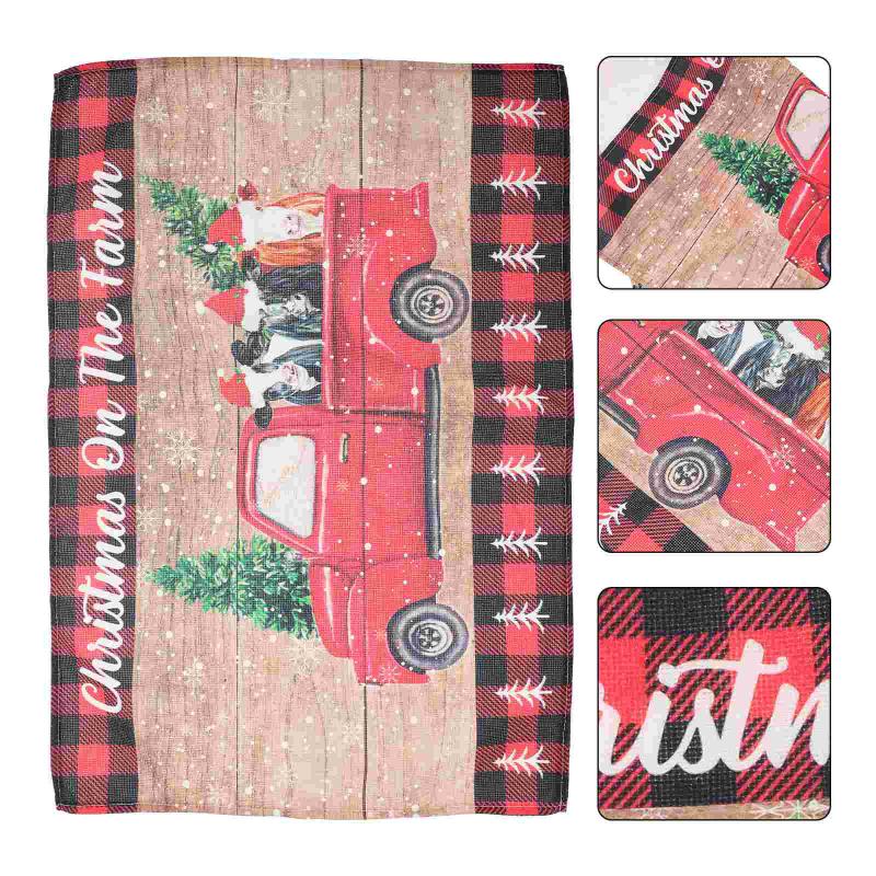 

Mats & Pads 6Pcs Christmas Heat Insulated Anti-slip Kitchen Tableware Table Coasters (Red)