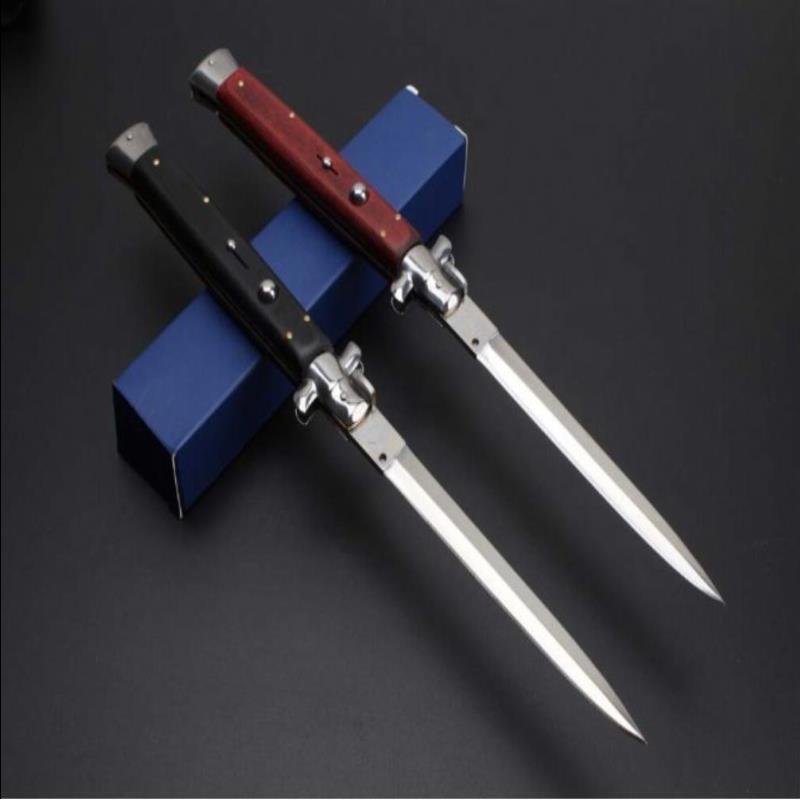 

Good quality 13 Inch Italian AB C81 Mafia Too Tactical Stiletto Knife 440C Blade Survival Hunting Camping auto Knifes Horizontal EDC Fo Ksxp