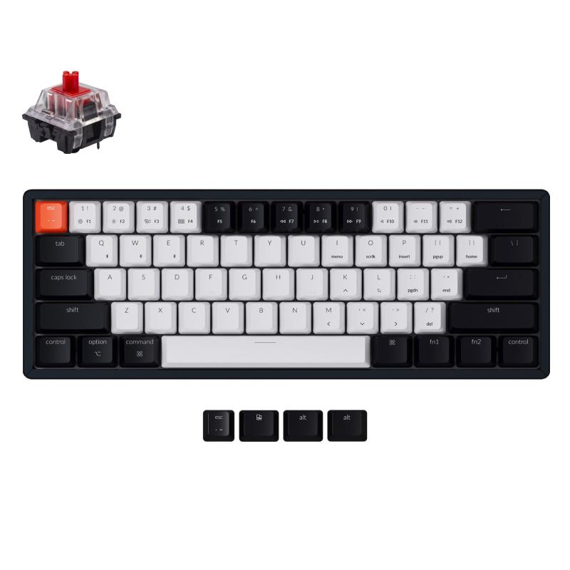 

Keyboards Keychron K12 L Bluetooth Wireless Mechanical Keyboard Non-Backlight Switches Aluminum Frame