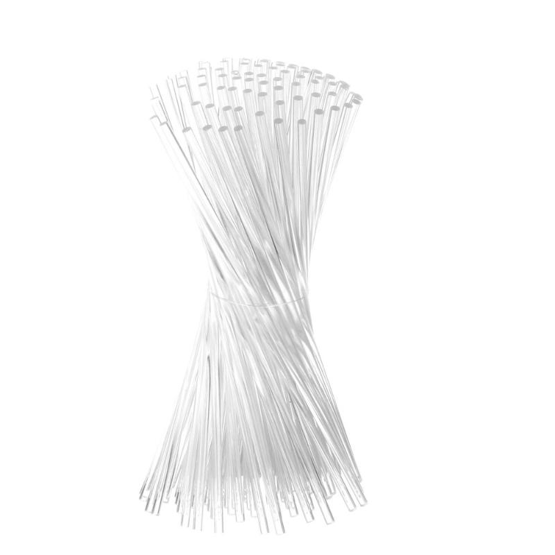 

Other Bakeware 100 PCS Acrylic Sticks Dessert Cupcake Chocolate Toppers Clear Reusable Lollipop Cake Pops Tools