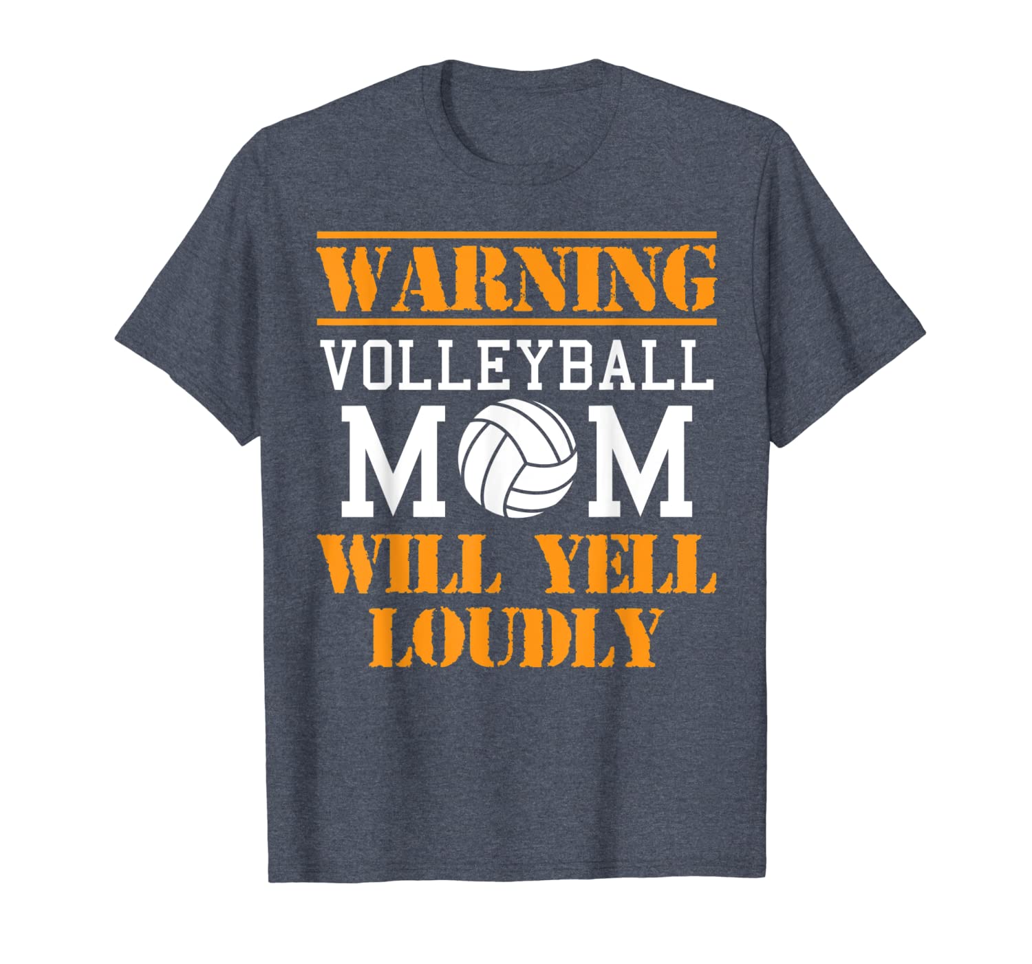 

volleyball shirt warning volleyball mom will yell loudly, White;black