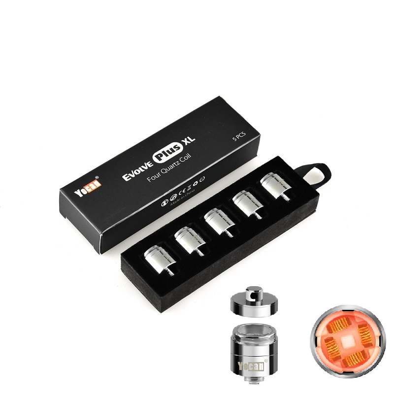 

Yocan Evolve Plus XL Quatz coils 100% authentic for wax Dab Pen 10pcs retail business