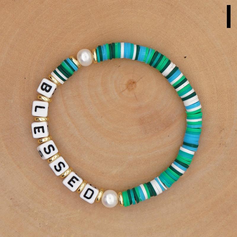 

Charm Bracelets English Acrylic Letter Child Puzzle Bead Bracelet DIY Accessories Russian Alphabet Beads For Jewelry Making