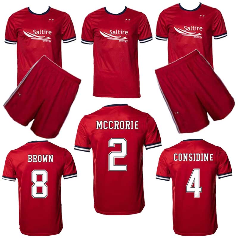 

21 22 Aberdeen soccer jersey home red 2021 2022 McCrorie Ferguson McGinn Hedges men kids football shirts+Socks thailand quality maillot de foot