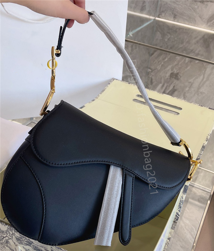 

2021 SS Top Quality lady bag Cross Body Bags Luxury Designer Women Fashion Saddle-Bag Patent Leather Cover Ladies fashionable Handbags womens handbag, Color w