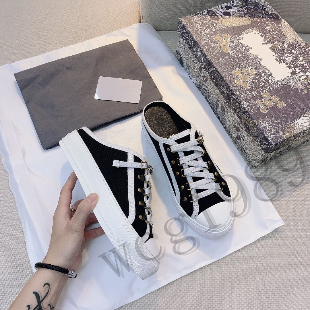 

Wholesale high quality women's D SS letter canvas shoes 2021 beautiful fashion ladies platform casual shoe size 35-40