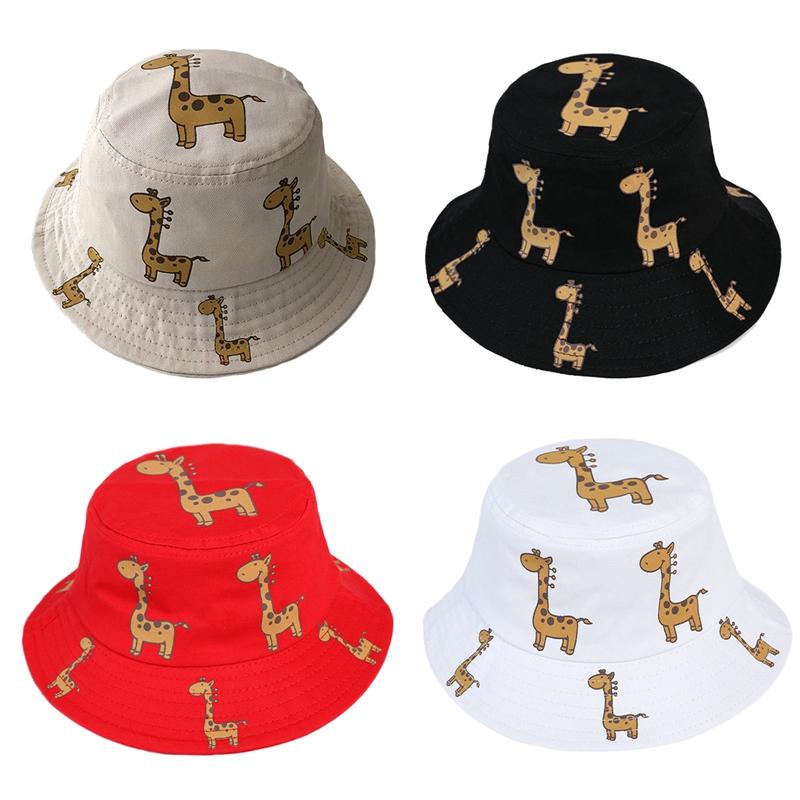 

Wide Brim Hats Cute Frog Giraffe Dinosaur Baby Children Bucket Hat Boys Girls Spring Summer Panama Cap Cartoon Boy Girl, Blue;gray